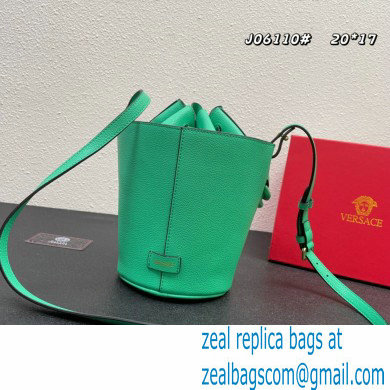 Versace La Medusa Chain Bucket Bag Green