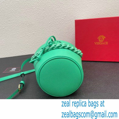 Versace La Medusa Chain Bucket Bag Green - Click Image to Close