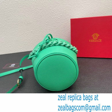 Versace La Medusa Chain Bucket Bag Green