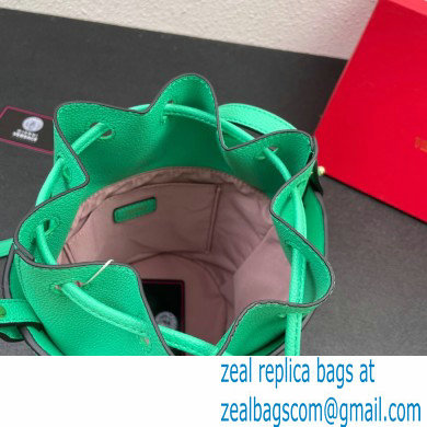 Versace La Medusa Chain Bucket Bag Green