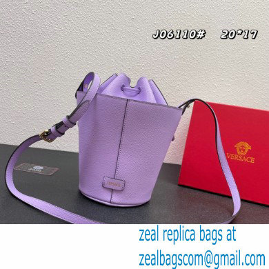 Versace La Medusa Chain Bucket Bag Lilac - Click Image to Close