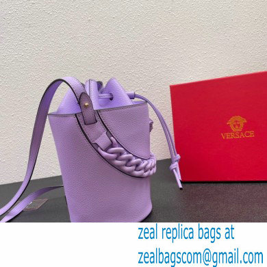 Versace La Medusa Chain Bucket Bag Lilac - Click Image to Close