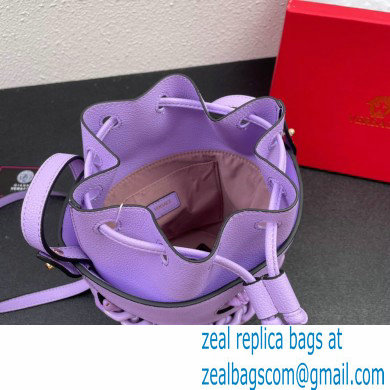 Versace La Medusa Chain Bucket Bag Lilac