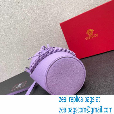 Versace La Medusa Chain Bucket Bag Lilac