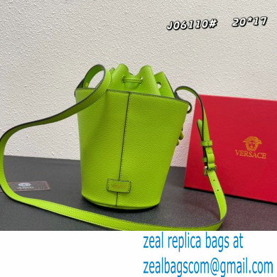 Versace La Medusa Chain Bucket Bag Lime Green