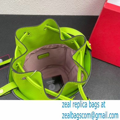 Versace La Medusa Chain Bucket Bag Lime Green