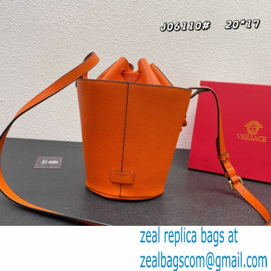 Versace La Medusa Chain Bucket Bag Orange