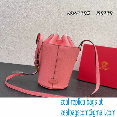 Versace La Medusa Chain Bucket Bag Pink