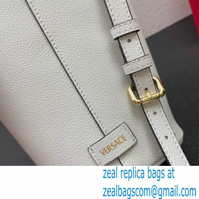 Versace La Medusa Chain Bucket Bag White - Click Image to Close