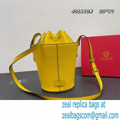 Versace La Medusa Chain Bucket Bag Yellow