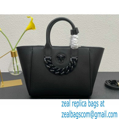 Versace La Medusa Chain Tote Bag Black