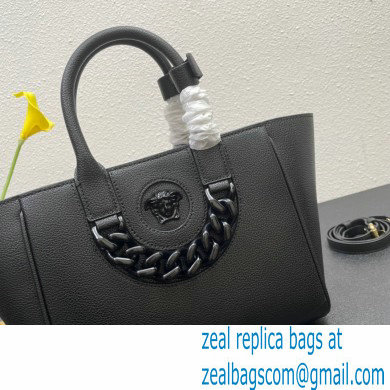 Versace La Medusa Chain Tote Bag Black - Click Image to Close