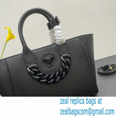 Versace La Medusa Chain Tote Bag Black