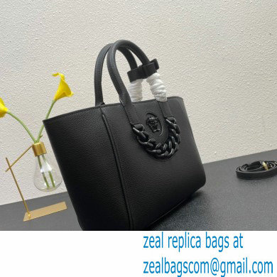 Versace La Medusa Chain Tote Bag Black