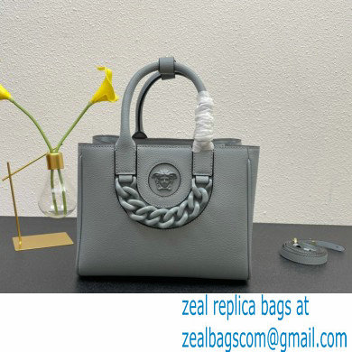 Versace La Medusa Chain Tote Bag Gray - Click Image to Close