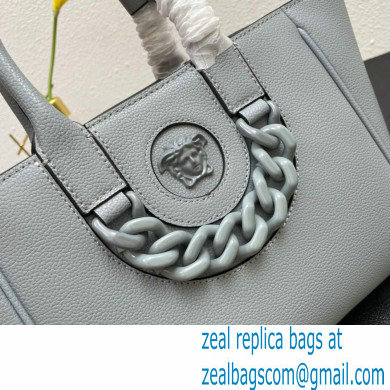 Versace La Medusa Chain Tote Bag Gray - Click Image to Close