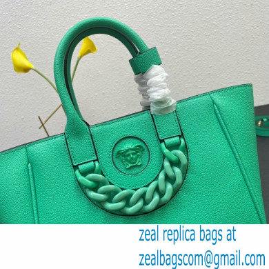 Versace La Medusa Chain Tote Bag Green