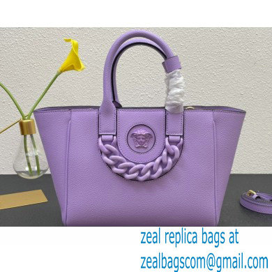 Versace La Medusa Chain Tote Bag Lilac - Click Image to Close