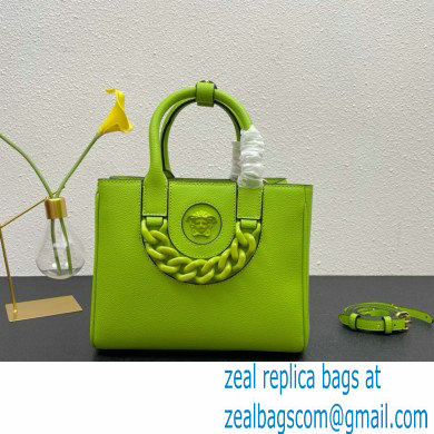 Versace La Medusa Chain Tote Bag Lime Green - Click Image to Close