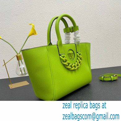 Versace La Medusa Chain Tote Bag Lime Green - Click Image to Close