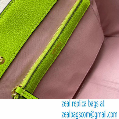 Versace La Medusa Chain Tote Bag Lime Green