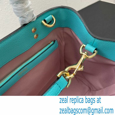 Versace La Medusa Chain Tote Bag Turquoise Blue