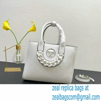 Versace La Medusa Chain Tote Bag White - Click Image to Close