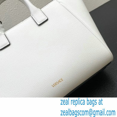 Versace La Medusa Chain Tote Bag White