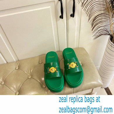 Versace Medusa Biggie Slides Green 2022 - Click Image to Close