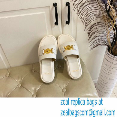 Versace Medusa Biggie Slides White 2022 - Click Image to Close