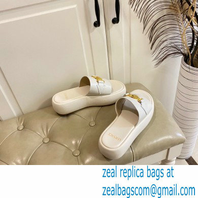 Versace Medusa Biggie Slides White 2022 - Click Image to Close