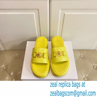 Versace Medusa Biggie Slides Yellow 2022