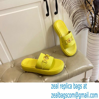 Versace Medusa Biggie Slides Yellow 2022 - Click Image to Close