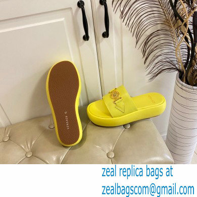 Versace Medusa Biggie Slides Yellow 2022 - Click Image to Close