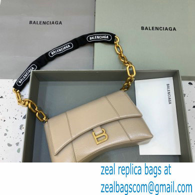 balenciaga downtown XS shoulder bag with chain gray