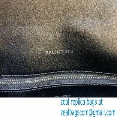 balenciaga downtown XS shoulder bag with chain silver