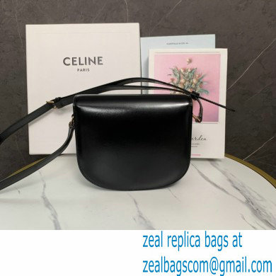 celine Teen Besace Triomphe in shiny calfskin Black - Click Image to Close