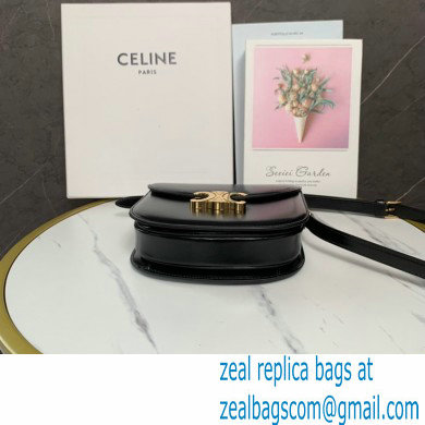 celine Teen Besace Triomphe in shiny calfskin Black - Click Image to Close