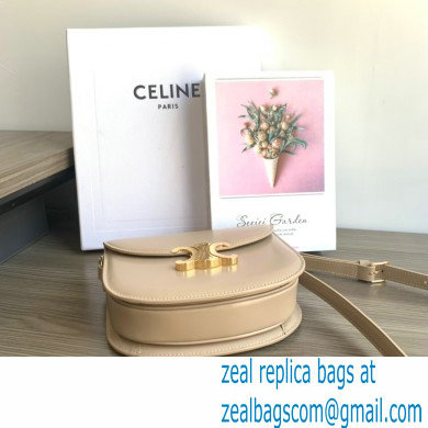 celine Teen Besace Triomphe in shiny calfskin nude - Click Image to Close