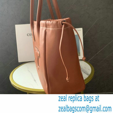 celine cabas drawstring cuir triomphe in Smooth Calfskin Tan - Click Image to Close