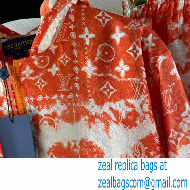 louis vuitton jacket and shorts red 2022