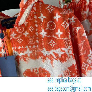 louis vuitton jacket and shorts red 2022 - Click Image to Close