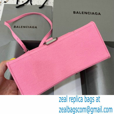 BALENCIAGA Hourglass Small Handbag in pink washed denim 2022