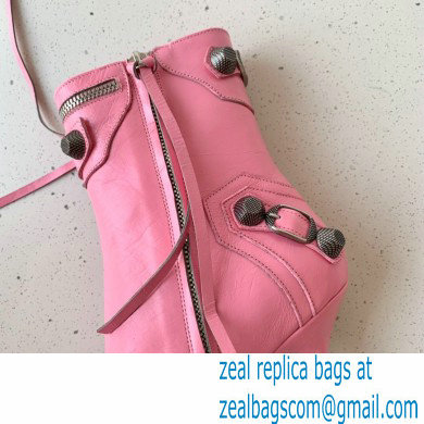 Balenciaga Arena lambskin Cagole Booties Pink 2022 - Click Image to Close