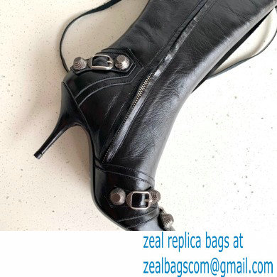 Balenciaga Arena lambskin Cagole Boots Black 2022 - Click Image to Close
