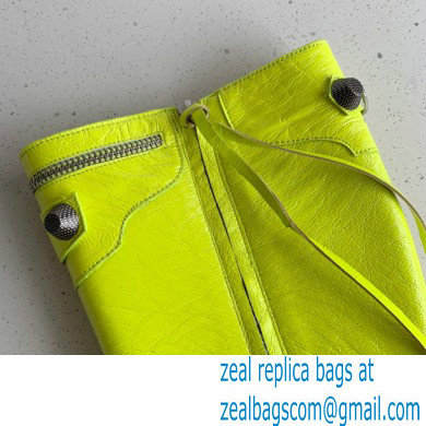 Balenciaga Arena lambskin Cagole Boots Neon Yellow 2022