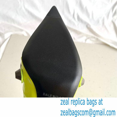 Balenciaga Arena lambskin Cagole Boots Neon Yellow 2022