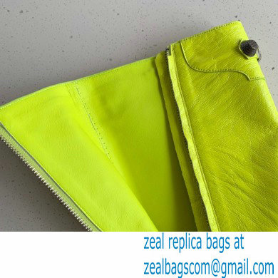 Balenciaga Arena lambskin Cagole Boots Neon Yellow 2022