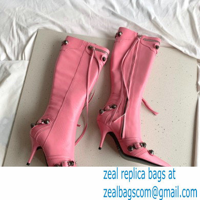 Balenciaga Arena lambskin Cagole Boots Pink 2022