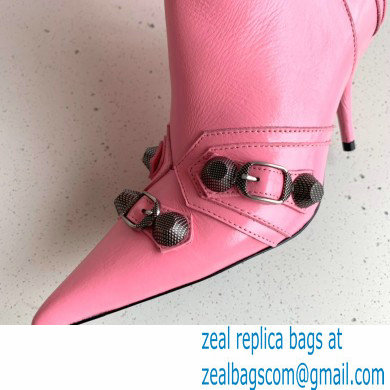 Balenciaga Arena lambskin Cagole Boots Pink 2022